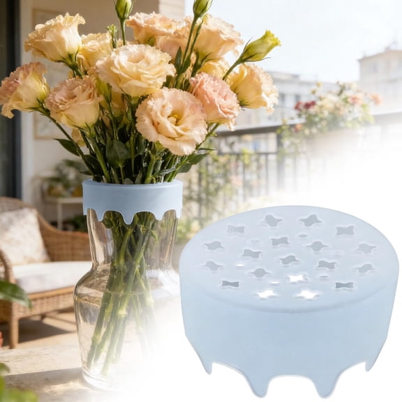 Silicone Flower Arranger Grid, Flexible Reusable Holder for DIY Vase Arrangements