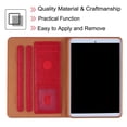 thumbnail image 7 of Allytech Case for iPad Mini 2021(6th Gen 8.3 inch), iPad Mini 6 Cover, Embossed Floral & Butterfly PU Leather Folio Anti-Slip Stand Auto Sleep Wake Card Holder Case for iPad Mini 6th Gen 2021, Red, 7 of 7