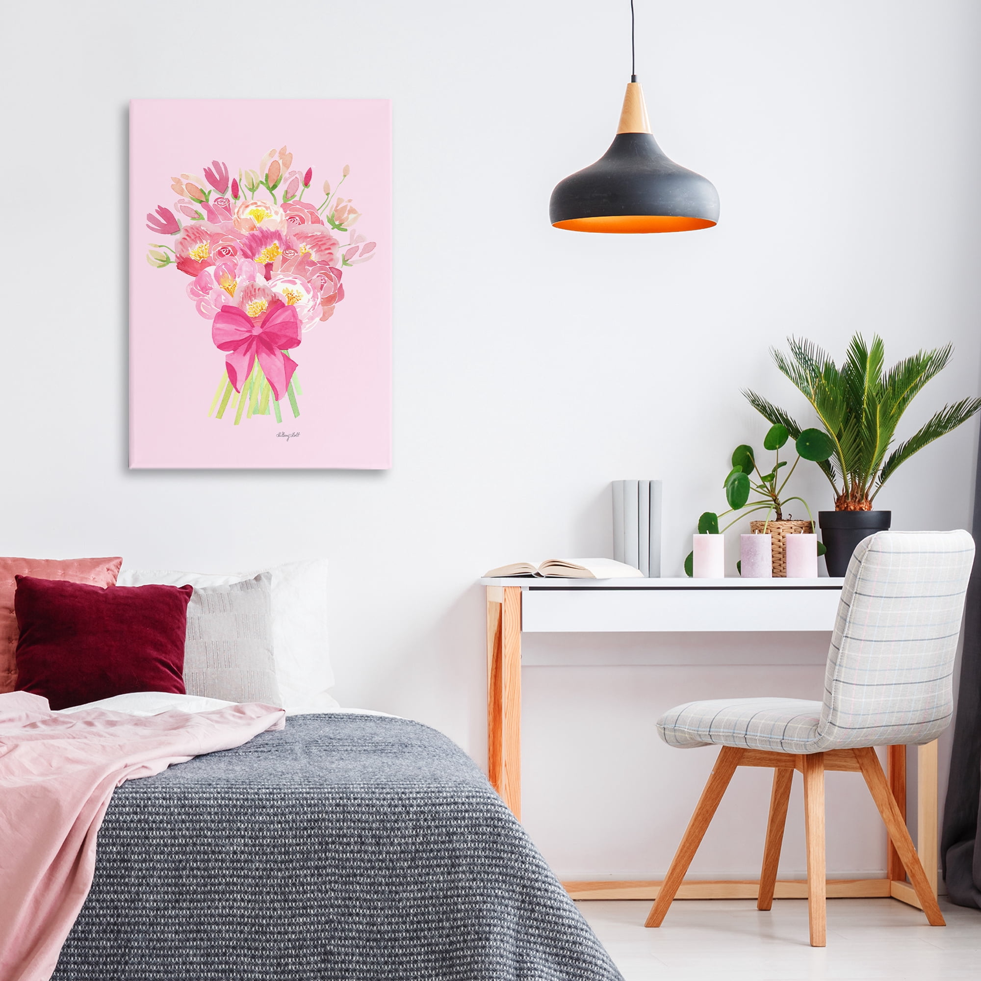 Stupell Industries Romantic Blushing Peonies Canvas Wall Art, design by Hillary Holt