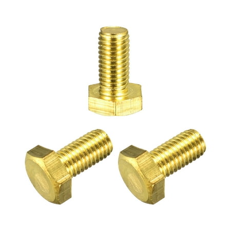 

Brass Hex Bolts M10x20mm 3 Pack Fully Thread Grade 4.8 Machine Screws