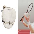 thumbnail image 3 of Tennis Racket Shoulder Bag Outdoors Adjustable Sport Tennis Racket Sports Accessories Pocket Mesh Organizer White, 3 of 8
