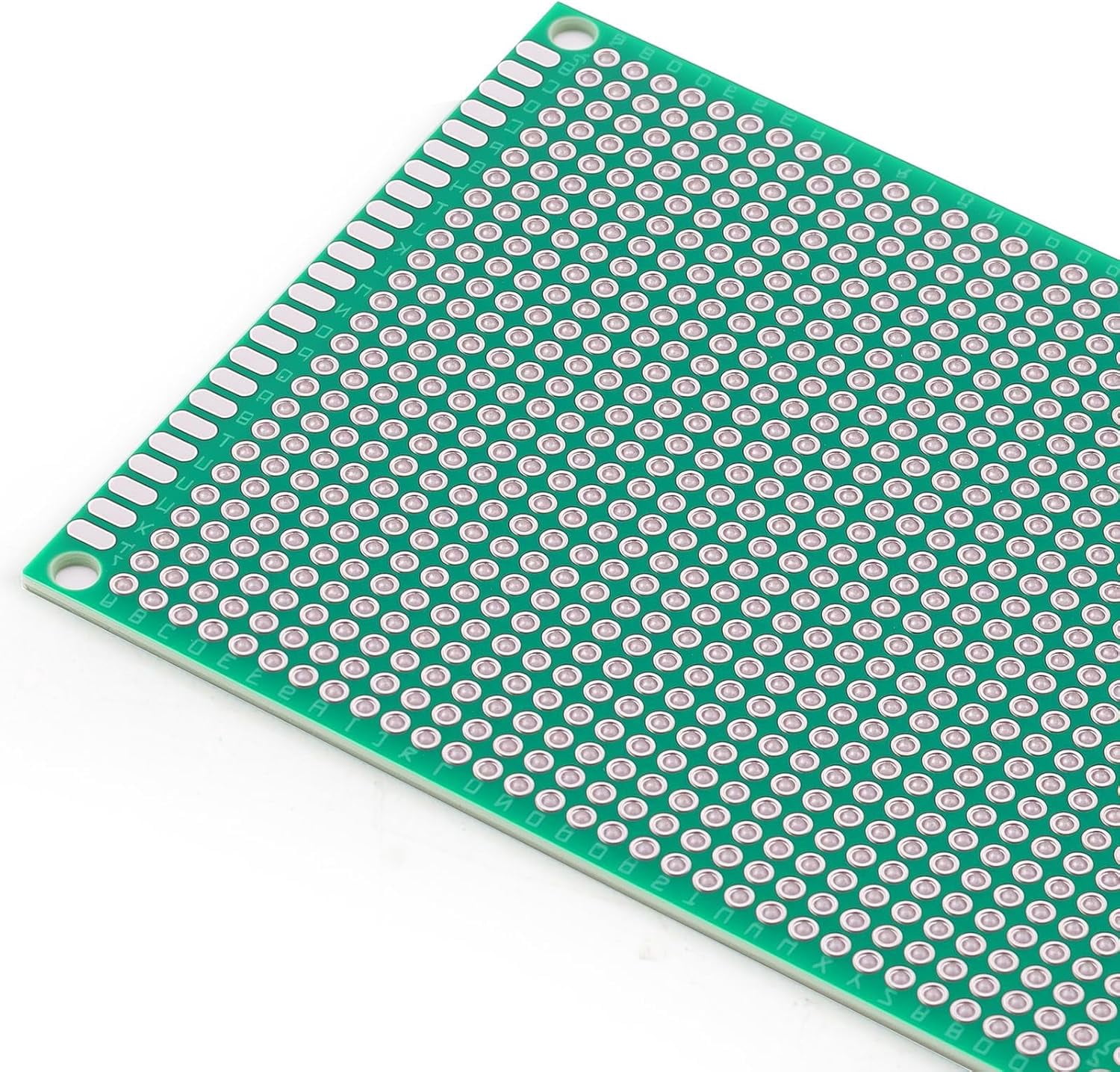 64 pieces green board - double-sided circuit and experimental board, with 5 sizes, suitable for electronics, compatible with breadboard and soldering projects