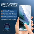 thumbnail image 4 of Case for Galaxy S21 5G with Screen Protector Soft(2Pcs), Crystal Clear Designed Shockproof Protective Phone Case, Hard PC Back Soft TPU Frame Slim Transparent Cover for Samsung Galaxy S21, 4 of 14