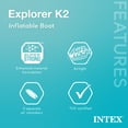 thumbnail image 4 of Open Box INTEX Explorer K2 2-Person Inflatable Kayak w/ Oars & Pump (2 Pack), 4 of 12
