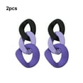 thumbnail image 4 of pitrice 2 Pieces Woman Earring Fashion Acrylic Delicate Ear Jewelry Geometry Circle Danging Drop Earrings Bohemia Accessory Type 1 Type 3, 4 of 6
