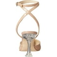 thumbnail image 3 of Nine West Harlowe Medium Natural Spool Heel Pointy Toe Ankle Strap Leather Pumps (Medium Natural, 10), 3 of 6