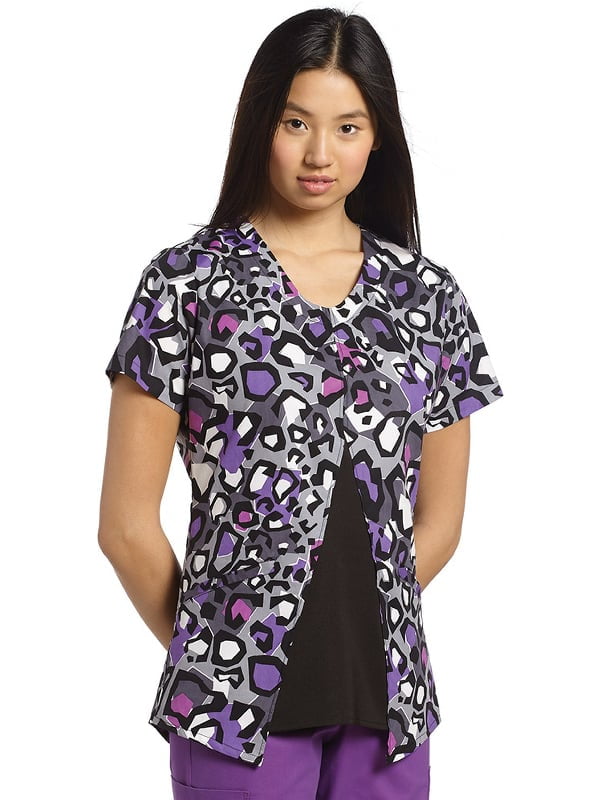 White Cross Allure by White Cross Women's VNeck Split Front Animal