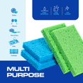 thumbnail image 4 of SCRUBIT 48-Count Sponges Kitchen for Dishes Cleaning - Non-Scratch Dish Scrub Sponge - Packaging May Vary, Natural Cellulose Kitchen Sponge, 4 of 7