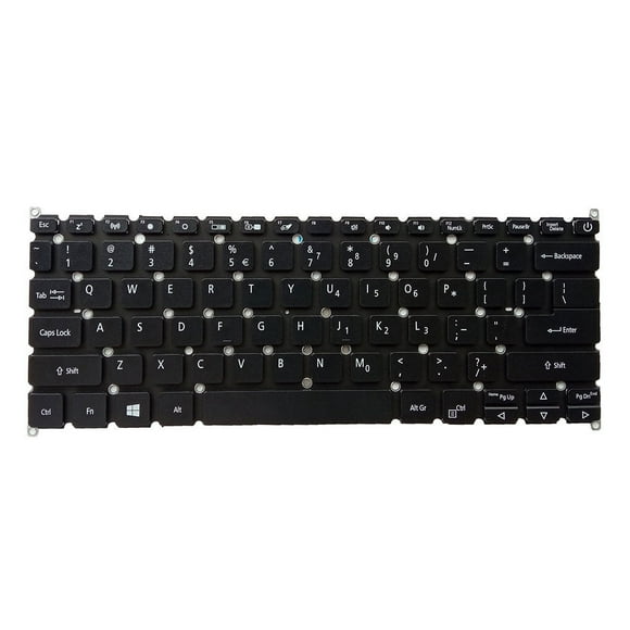Notebook Keyboard Black Frame Sensitive Computer Components Repair Parts Fluent Typing Notebook Non Key Board Replacement for Acer Swift5 SF514-52 Laptops