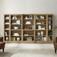 thumbnail image 6 of Open Box VAUXHILL & CO. Halston Standard Bookcase with Doors, Adjustable Storage Shelving Unit, Oak, 6 of 12