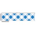 thumbnail image 2 of Ambesonne Blue and White Fabric by the Yard Upholstery, Checkered Plaid Grid, 2 Yards, Azure Blue White, 2 of 4