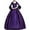 Purple, variant on Wirziis Women's Palace Retro Lace Stitching Big Bell Sleeve Medieval Dress Evening Dress
