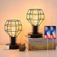 thumbnail image 3 of Vintage Edison Table Lamp with Usb Port Industrial Table Lamp, Two Mounted, 3 of 3