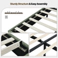 thumbnail image 4 of 4 EVER WINNER Queen Bed Frame, Queen Size Bed Frame with Headboard, Boucle Bed Frame with Removable Pillow Upholstery, No Box Spring Required, Easy Assembly, Green, 4 of 6
