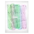 thumbnail image 3 of KAKOWELY 12 Pcs Plastic Transparent Rulers School Students Stationery Office Measuring Ruler 15CM Random Color,6.69"X1.18"X0.08", 3 of 4