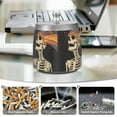 thumbnail image 6 of Yayeee Ashtray with Lid for Cigarette Smokeless Stainless Steel Home Ash Holder, Black Skeleton, 6 of 7