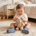 thumbnail image 4 of Toddler Non Slip Cotton Crew Socks with Anti-slip Dots for Infant Baby Boys Girls, 4 of 7
