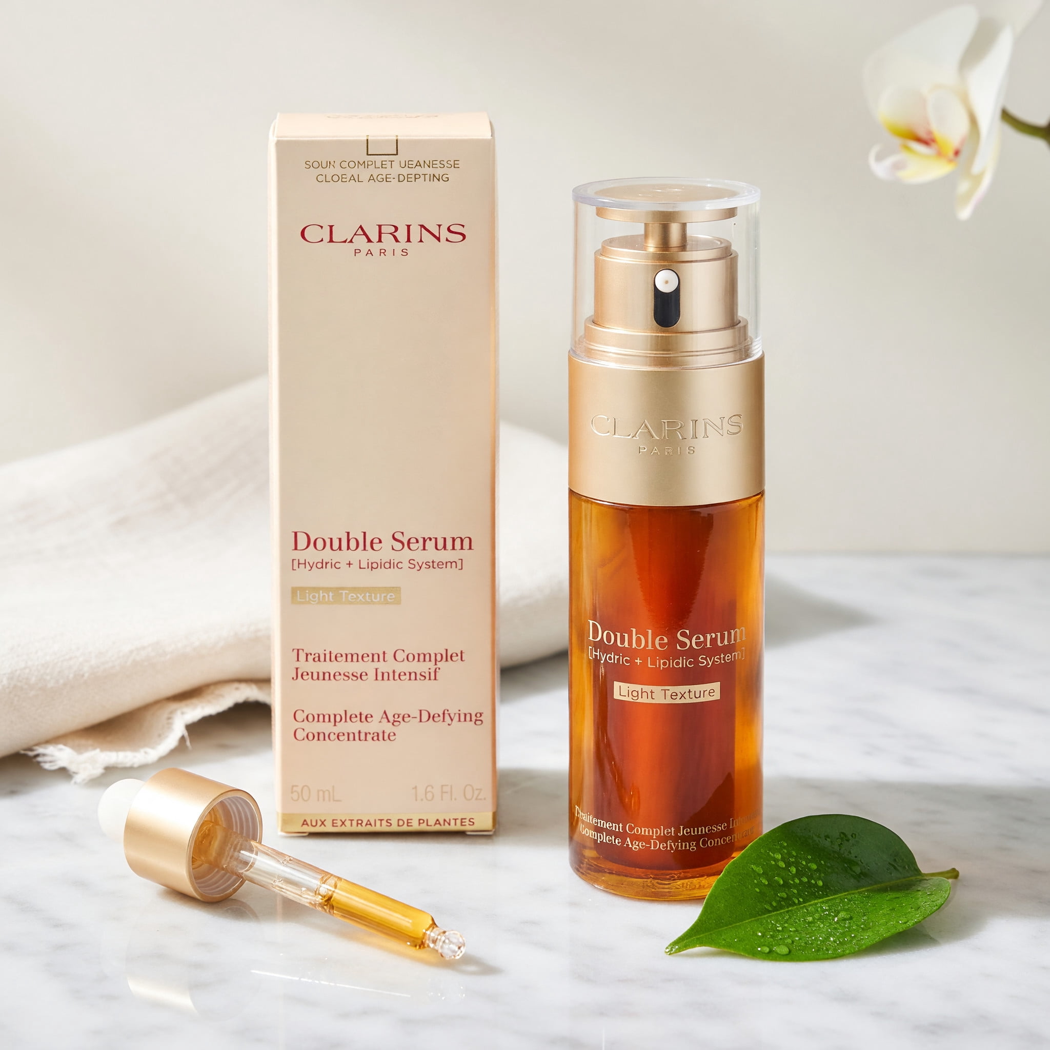 Clarins by Clarins, 1.6 oz Double Serum, Light Texture.