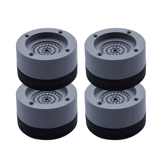 FlooringInc Black Anti-Vibration 1/2 Thick Washer/Dryer Rubber Mats, Two  Mats