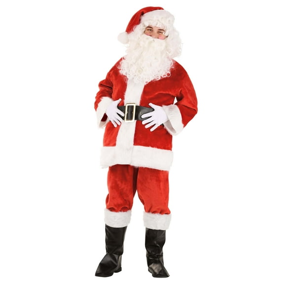 Adult Deluxe Red Santa Claus Costume