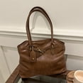 thumbnail image 2 of Bolso retro de gran capacidad para mujer, otoño 2025, nuevo estilo, diseño moderno de nicho, bandolera, bolso de hombro sencillo, bolso de mano, 2 of 5