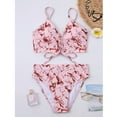 thumbnail image 5 of HBYJLZYG Bikini Sets For Women, Bikini Print Bandage Two-Piece Swimwear Swimsuit Beachwear Set, 5 of 8