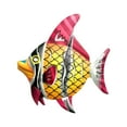 thumbnail image 3 of SDJMa Metal Fish Wall Decor, Vivid Colorful Fish Wall Art Decor Sculpture Hanging for Indoor Outdoor, Metal Wall Art Sea Life Sculpture for Garden, Home Decoration, 3 of 8
