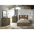 thumbnail image 2 of Picket House Furnishings Beckett Full Bookcase Panel 6PC Bedroom Set w/Bluetooth, 2 of 22