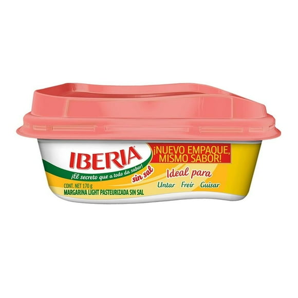 Margarina Iberia pasteurizada sin sal 170 g