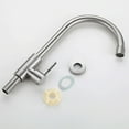 thumbnail image 3 of Single cold stainless steel kitchen faucet, sink, vegetable washbasin, rotating faucet, 3 of 7