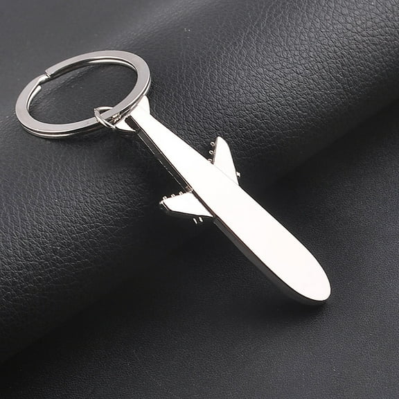 Alasum Metal Airplane Keychain 1Set for Party Favors in Silver