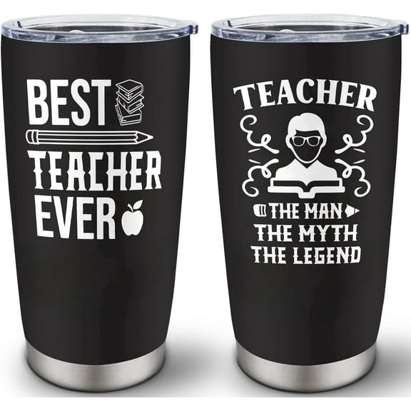 Teacher Gifts for Men - Teachers Appreciation Gifts - Retirement/Graduation/End of The Year Gift for Teachers - Male Teacher Gift, 20 oz Insulation Stainless Steel Tumbler With Lid