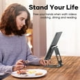 thumbnail image 4 of Adjustable Tablet Stand, IPad Stand, Desktop Phone Stand Base-Black, 4 of 8
