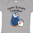 thumbnail image 4 of Inktastic Happy Birthday, Grandpa Cute Penguins Boys or Girls Baby Bodysuit, 4 of 5