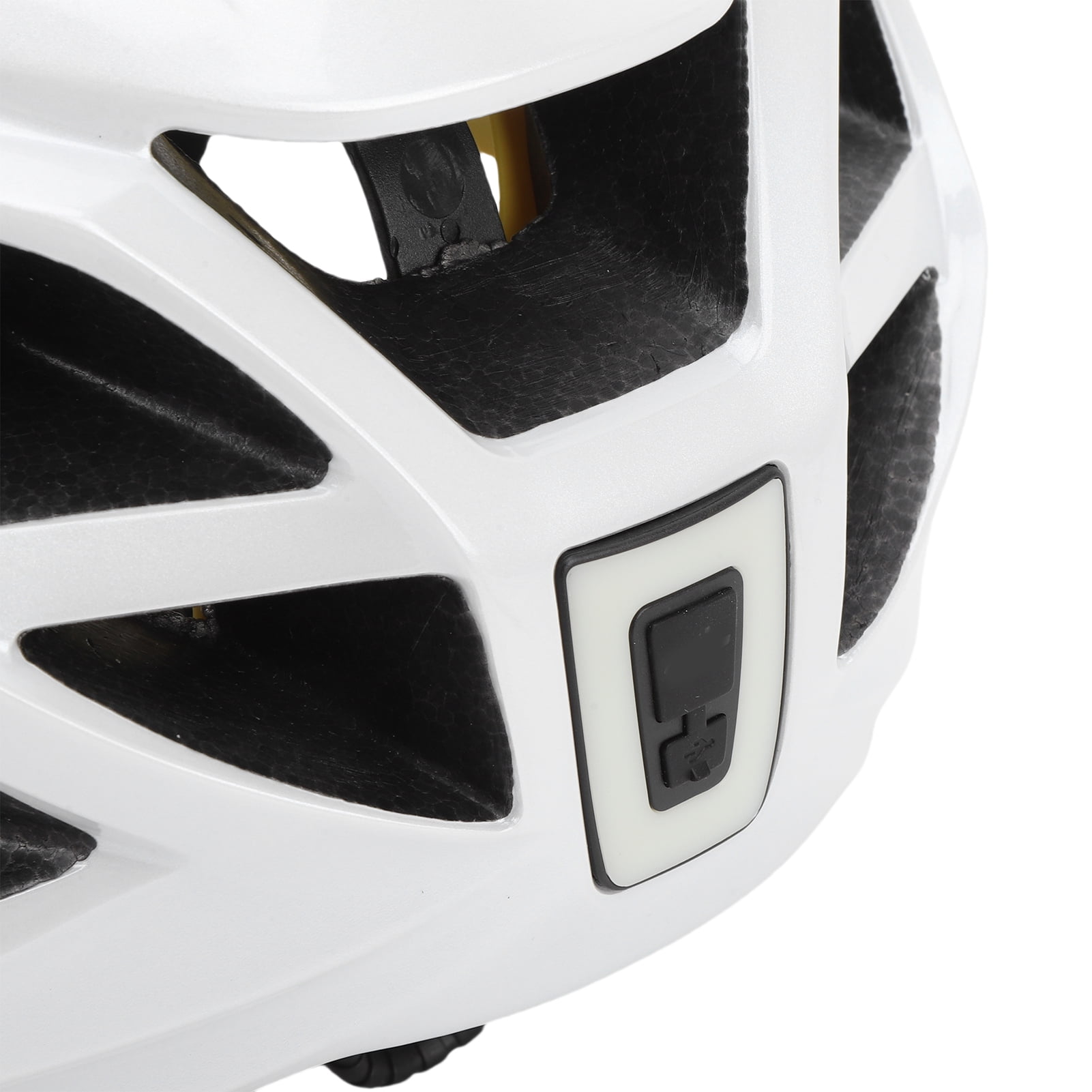 YAHHU MIPS Technology Adult Cycling Bike Helmet with Rechargeable LED Light and Magnetic Goggles for Mountain Road Bicycle Riding White Large Size (11.8 inches / 30 cm)