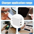 50W USB C Charger Block Fast Charging Cube 2Port Type C Brick PD&QC Box Wall Plug Power Adapter