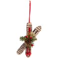 thumbnail image 2 of 5.5" Wooden Ski Ornaments - 3 Pack, 2 of 2