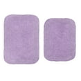 thumbnail image 2 of Home Weavers Radiant Collection 100% Cotton Non-Slip Bathroom Rug Set Machine Washable Bathroom Rug-17"x24", Bath Rug- 21"x34", Purple Color 2 Piece Bath Rug set, 2 of 9