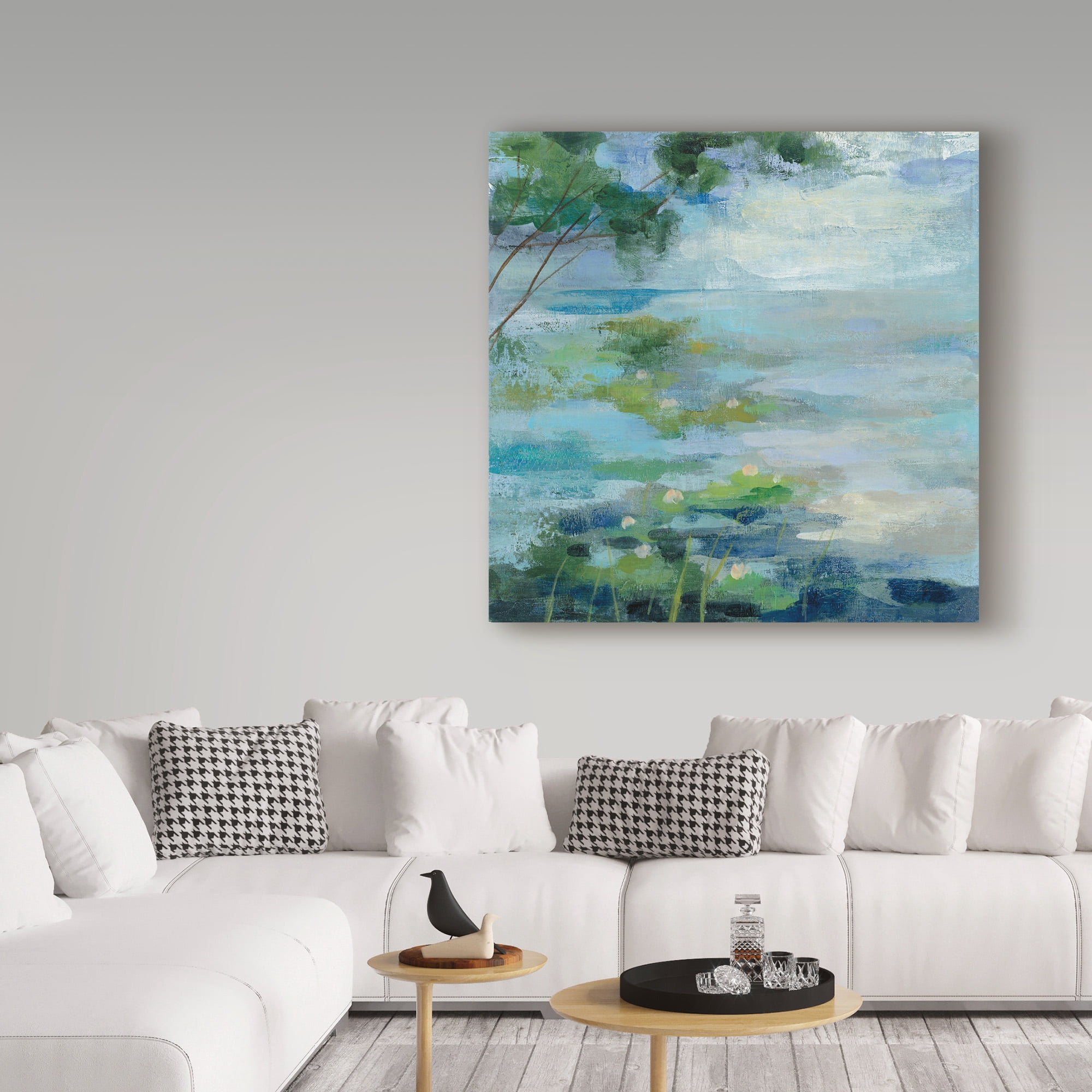 Trademark Fine Art 'Lily Pond 1' Canvas Art by Silvia Vassileva