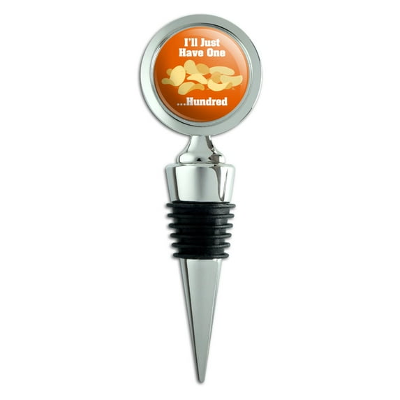 Potato Chips I'll Just Have One Hundred Funny Wine Bottle Stopper