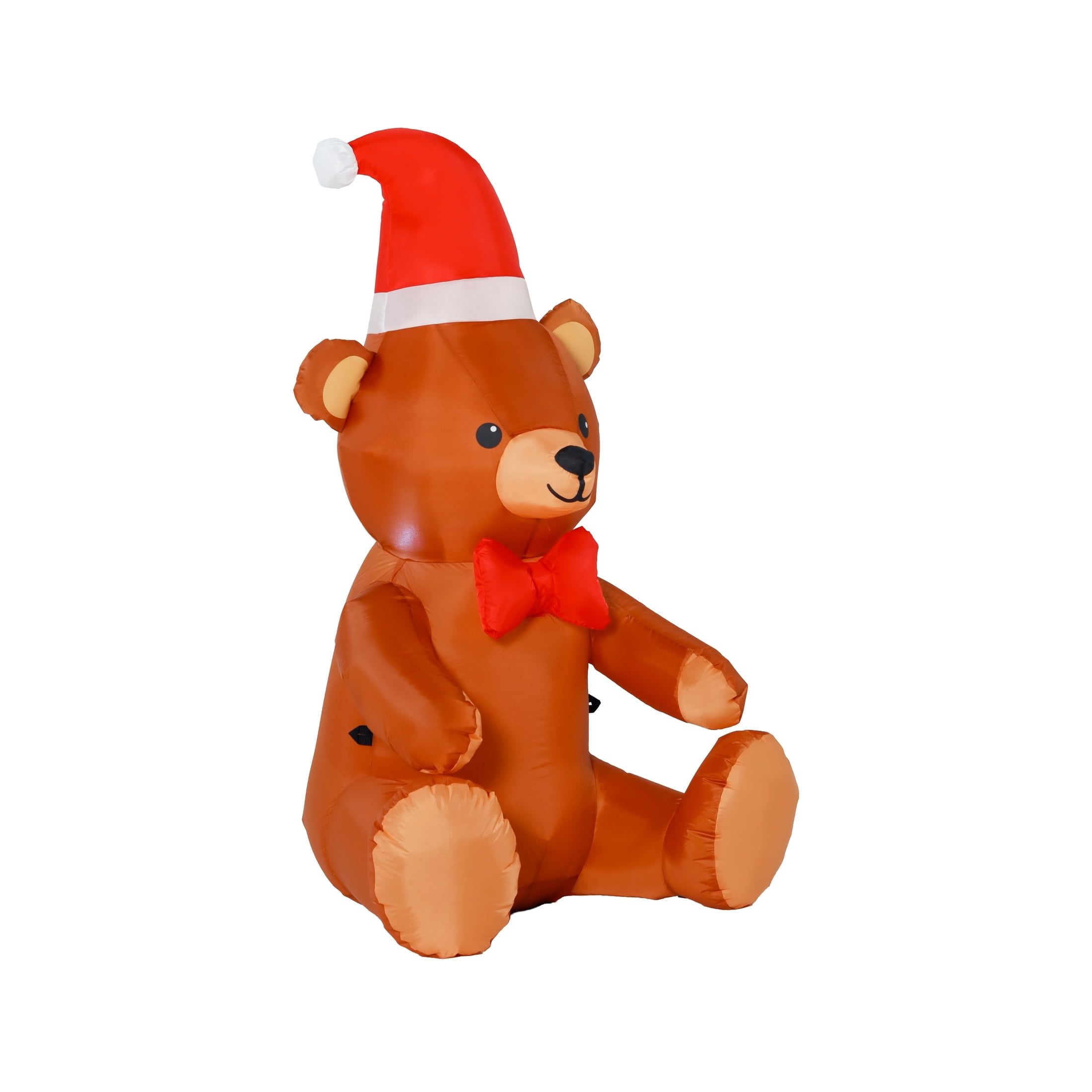 Brown Bear Christmas Airblown Yard Inflatable, 4', by Holiday Time