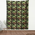 thumbnail image 4 of Ambesonne Tropical Fabric by the Yard Upholstery, Chameleon Lizard Exotic, 5 Yards, Charcoal Grey Multicolor, 4 of 5