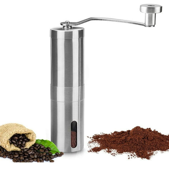 Manual Coffee Grinder Stainless Steel Coffee Bean Grinding Ceramic Conical Burr Mill