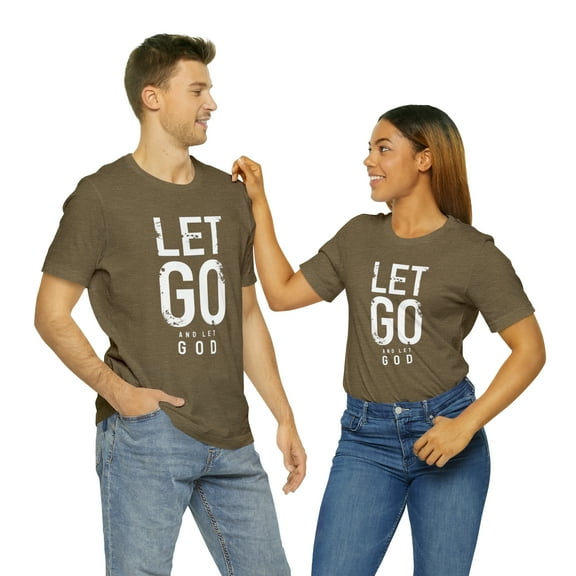 "Let Go & Let God" Addiction Recovery 12 Step Tee Shirt