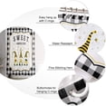 thumbnail image 5 of Sweet Gnomes Bee Shower Curtain Black White Buffalo Check Plaid Shower Curtains for Bathroom Curtain Sets with Hooks Waterproof Fabric Bath Curtain Extra Long 72" x 84", 5 of 6
