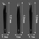 thumbnail image 5 of Pinzas AntiestáTicas Rectas y Curvas, Juego de 12 Unidades, Pinzas ESD, Herramientas de ReparacióN Industrial de Acero Inoxidable, 5 of 5