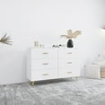 thumbnail image 5 of Resenkos Contemporary White Storage Cabinet, Slim Drawer Dresser, Functional Chest of Drawers, 5 of 10