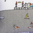 thumbnail image 4 of 35" White Ocean City Maryland Daylight Skyline Lumbar Decorative Pillow, 4 of 5