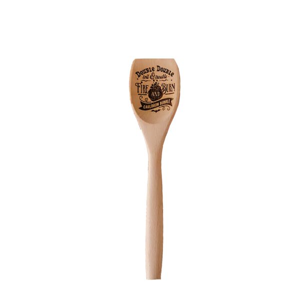 Cuchara de madera para Halloween, decoración de bruja de cocina, grabado con láser, Retro, Hocus Pocus, temática de otoño, 1 unidad