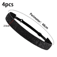 thumbnail image 2 of Diadema ajustable antideslizante ancha con purpurina para mujeres, niñas y adolescentes MFZFUKR CPB-DE-LYY800-3, 2 of 5